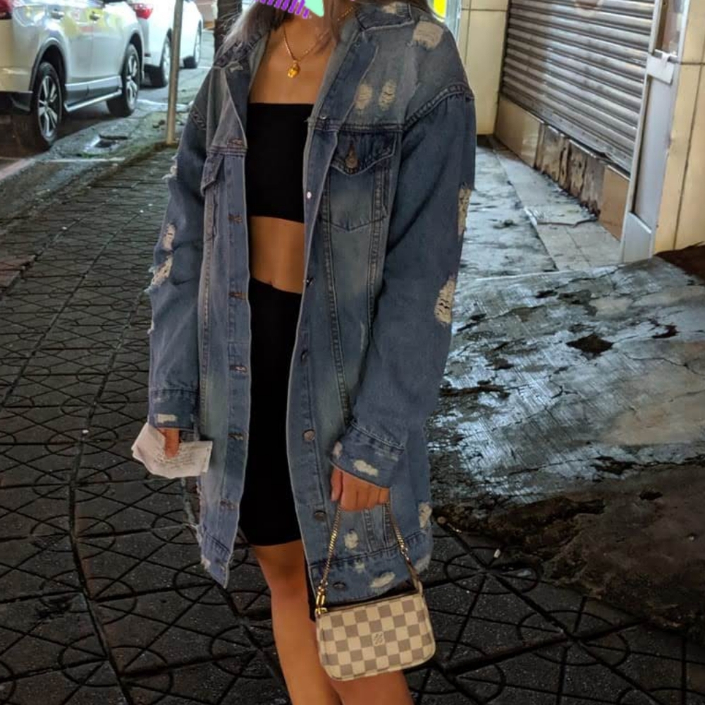 Fashion Nova Oversized Jean Jacket